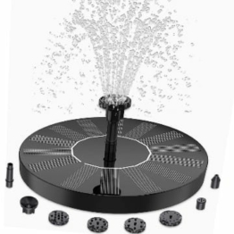 AISITIN Solar Springbrunnen , Update Solar Teichpumpe mit 6 Effekte Solar Wasserpumpe Solar schwimmender Fontäne Pumpe für Gartenteich Oder Springbrunnen Vogeltränke Fischbecken