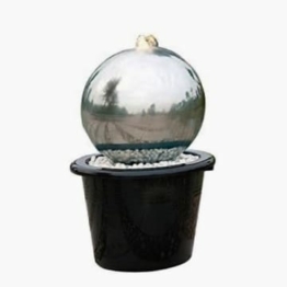 Bell´Acqua® Ball 300 - Kugelbrunnen - Wasserspiel - Teichbrunnen - Gartenbrunnen - Edelstahl - Design - Wasser bewegen -Formschöne Eleganz