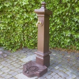 DR-613 STANDBRUNNEN SÄULE BRUNNEN ALUGUSS Garten ANTIK Nostalgie Stil ZAPFSÄULE NEU