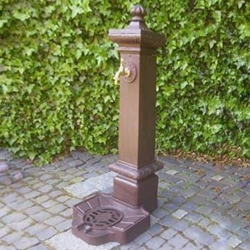 DR-613 STANDBRUNNEN SÄULE BRUNNEN ALUGUSS Garten ANTIK Nostalgie Stil ZAPFSÄULE NEU