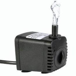 Decdeal1 Mini Wasserpumpe 600L/H 8W Tauchpumpe Aquariumpumpe Unterwasser Wasserspielpumpe mit 2 Düsen für Brunnen Aquarium Teich Garten EU Stecker