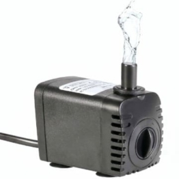 Irishom Mini Wasserpumpe 600L/H 8W Tauchpumpe Aquariumpumpe Unterwasser Wasserspielpumpe mit 2 Düsen und 4 Saugnäpfe für Brunnen Teich Garten EU Stecker