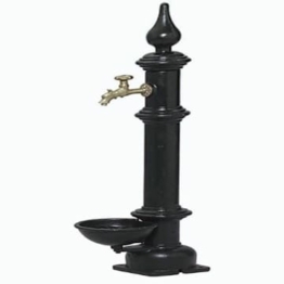 PUTEUS STANDBRUNNEN 122 x 44 cm Alstadt-Nostalgiebrunnen Grauguss grün