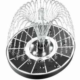 SZMP Solar Springbrunnen für außen 100% Glas 2023 Upgraded,3.5W Solar Teichpumpe mit 8 Effekte Solar Wasserpumpe Solar schwimmender Fontäne Pumpe für Garten,Vogel-Bad,Teich,Fisch-Behälter Weiß