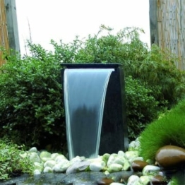 Ubbink AcquaArte Vicenza Springbrunnen Set Terrassenbrunnen Wasserspiel Gartenbrunnen LED