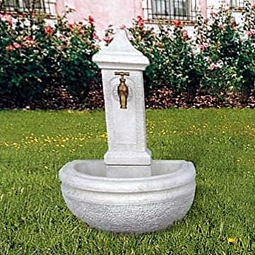 pompidu-living Standbrunnen Amelia H 90 Farbe Weiß Natur