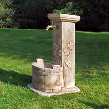 pompidu-living Standbrunnen Luna H 86 Farbe Terracotta versiegelt